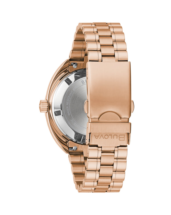 Rose Gold Bulova Gmt Automatic Watch Bulova Men's Automatic