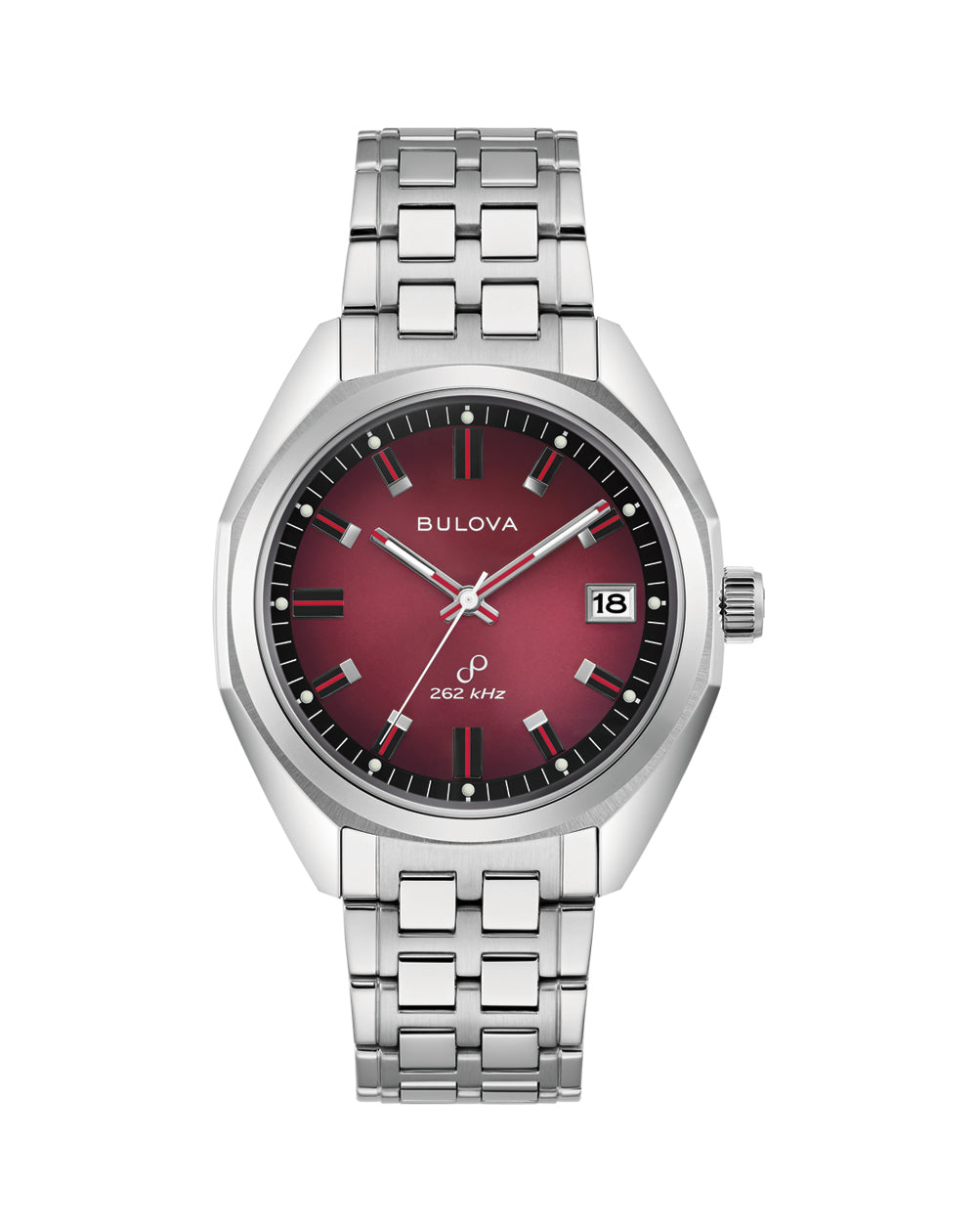 Melting Watch SS 316L Italian Burgundy HS Code 9102.11.65