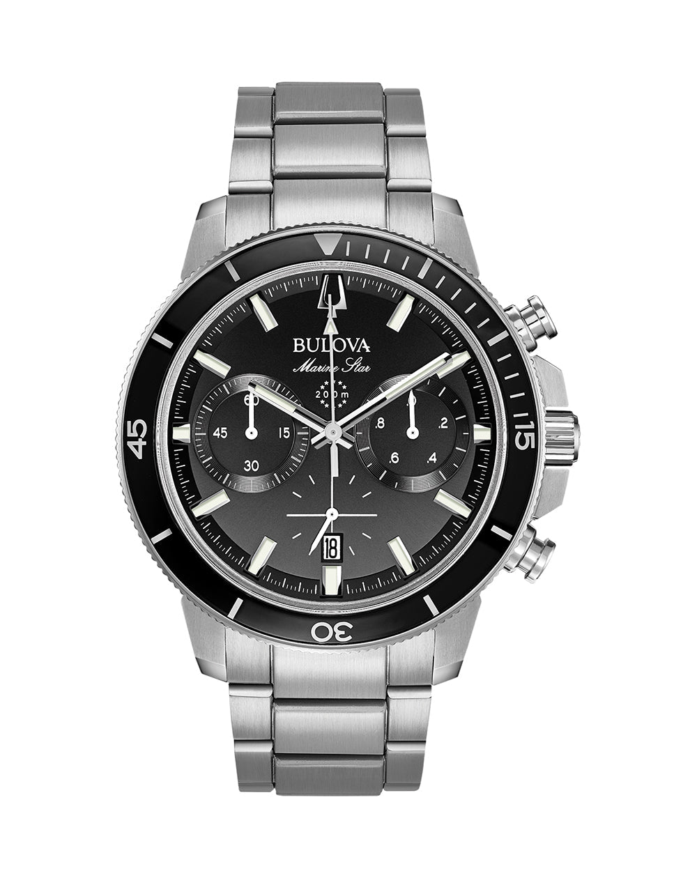96B272 Bulova Men\'s Chronograph Marine Star Watch